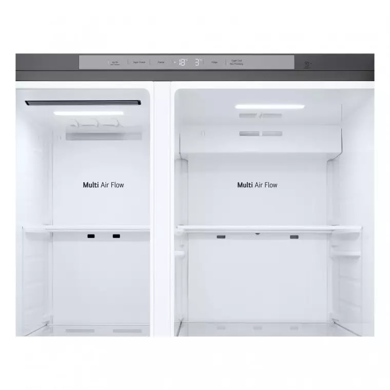 LG Frigorífico Side By side  Serie 400, Door-In-Door, sin toma de agua, Inox antihuellas.  E, 641 L, GSJC41PYPE.APYQEUR